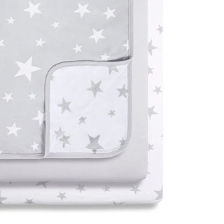 Snuz 3pc. Bedding Set - Crib Grey Star-Regal Baby