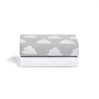 Snuz Twin Pack Sheets - Crib Cloud-Regal Baby
