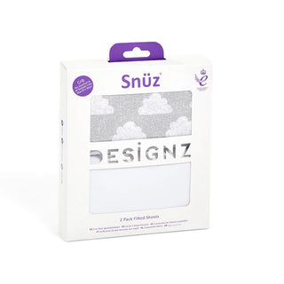 Snuz Twin Pack Sheets - Crib Cloud-Regal Baby