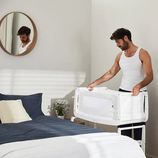 SnuzPod4 Bedside Crib White-Regal Baby