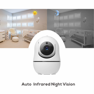 New 5 inch Video Baby Monitor with Camera and Audio, 4X Zoom, 22Hrs Battery, 1000ft Range 2-Way Audio Temperature Sensor Lullaby-Regal Baby