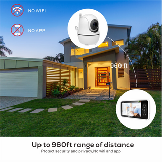 New 5 inch Video Baby Monitor with Camera and Audio, 4X Zoom, 22Hrs Battery, 1000ft Range 2-Way Audio Temperature Sensor Lullaby-Regal Baby